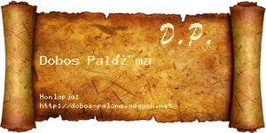 Dobos Palóma névjegykártya